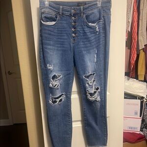 Judy Blue Distressed Women's Jeans
